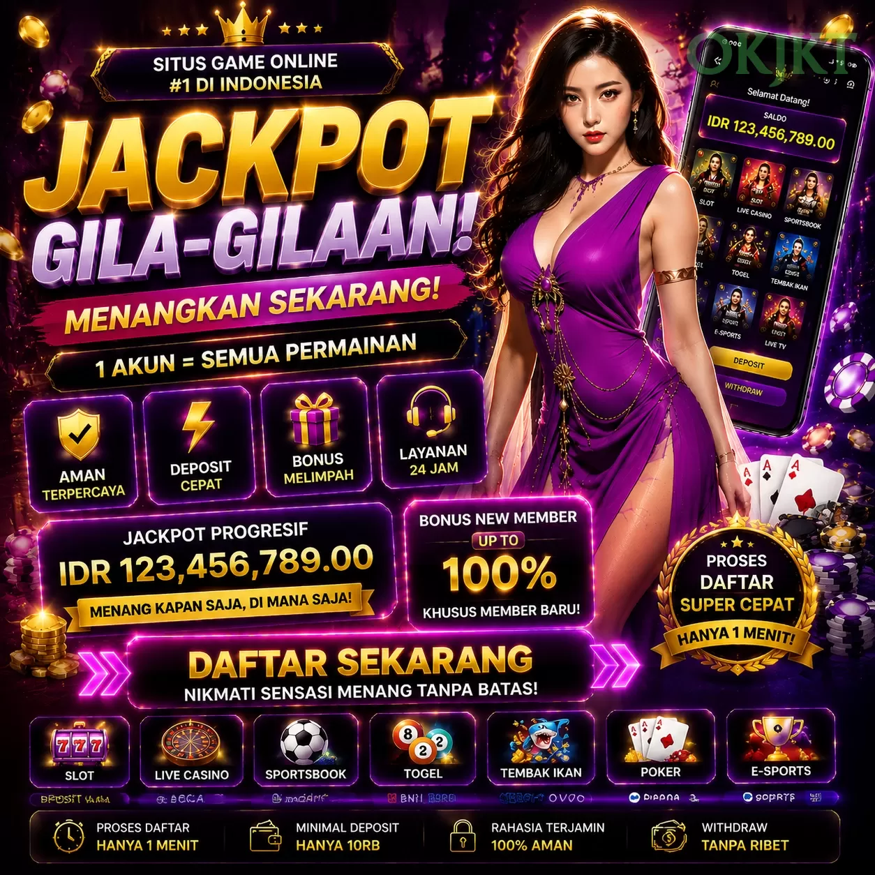 WELCOME BONUS NEW MEMBER 50_ promotion image